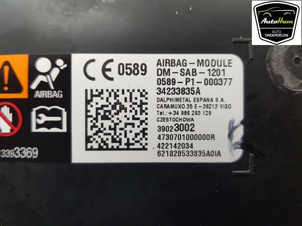 AIRBAG STOEL Opel Astra K (|13369899|39023002|), Auto-onderdelen, Gebruikt, Opel