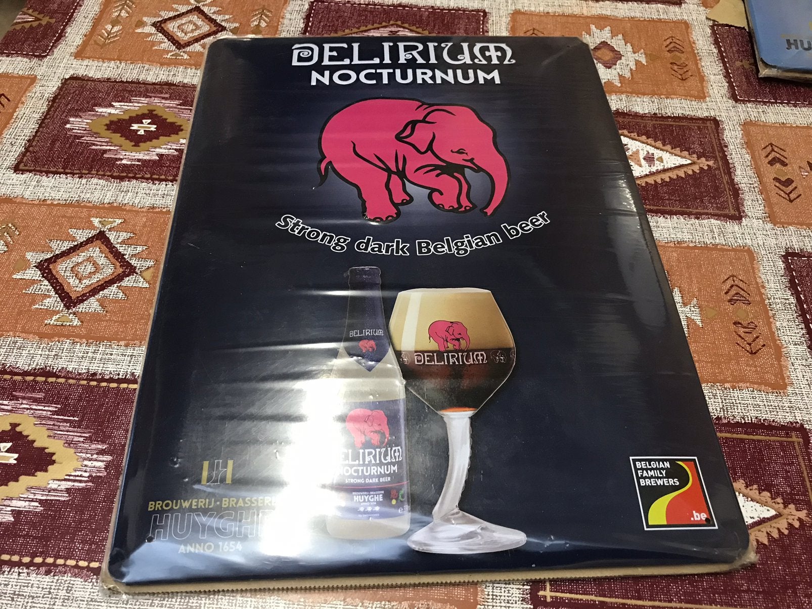Panneau d'affichage en métal Delirium nocturnum, Enlèvement ou Envoi, Comme neuf, Panneau publicitaire