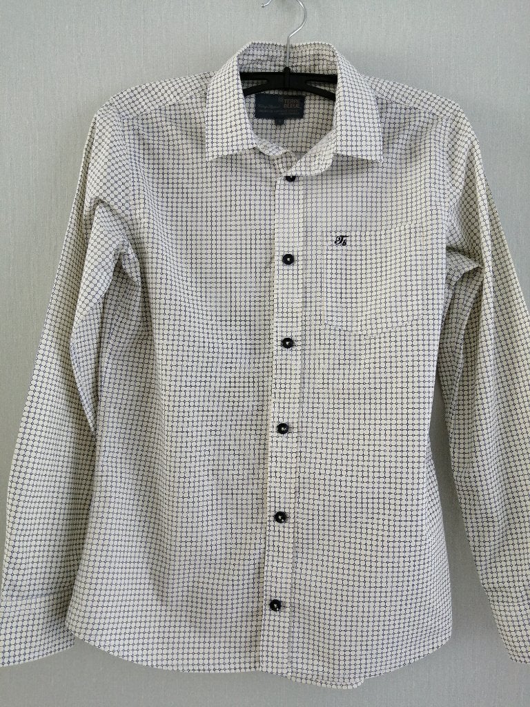 mooi geruit hemd Terre Bleue maat S, Kleding | Heren, Ophalen of Verzenden, Gedragen, Terre Bleue, Halswijdte 38 (S) of kleiner
