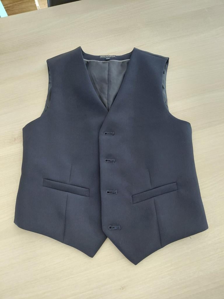 Blauwe kostuumvest/ondervest en broek maat 140-146, Ophalen of Verzenden, Broek