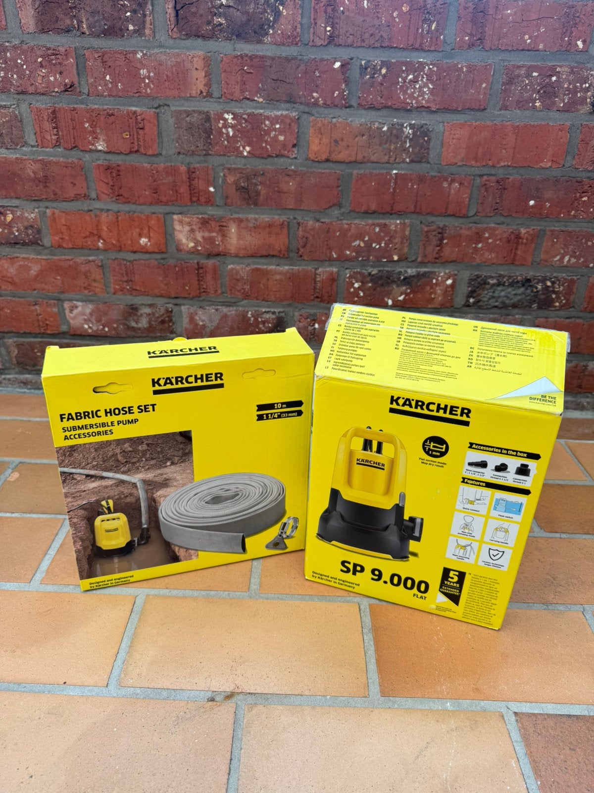 Karcher sp9000 + 10M slang, Tuin en Terras, Ophalen of Verzenden, Zo goed als nieuw, Elektrisch, Dompelpomp