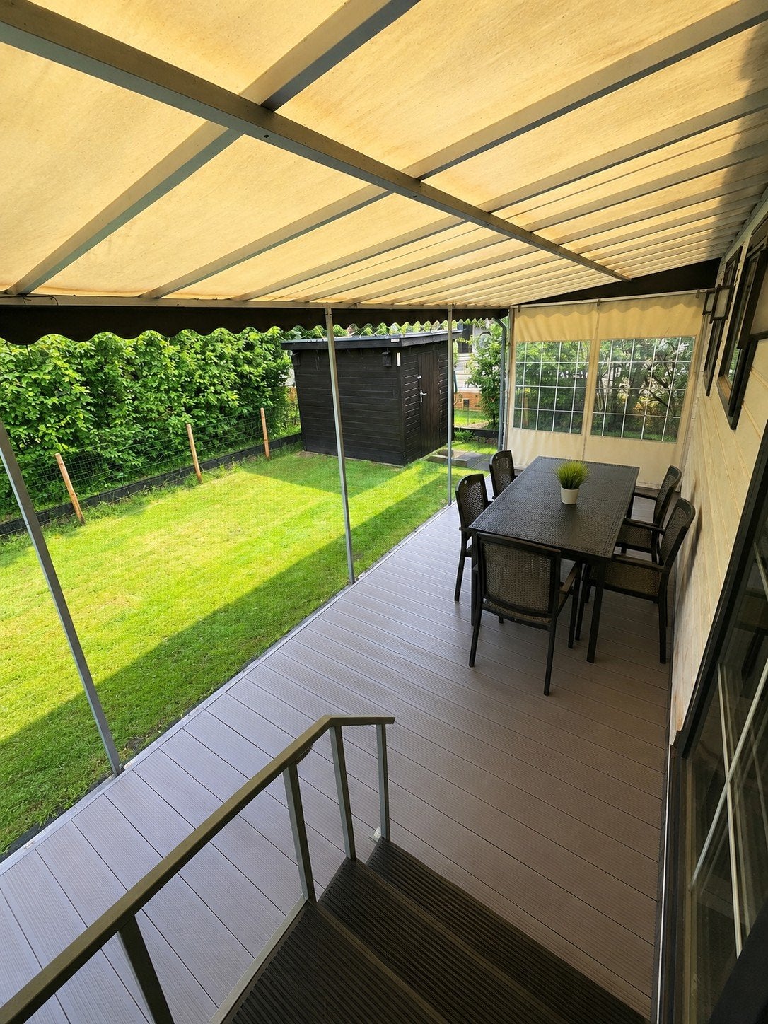 Luxe bemeubelde chalet te koop, winterhard, Turnhout, Caravans en Kamperen, Caravans, Particulier, Airco