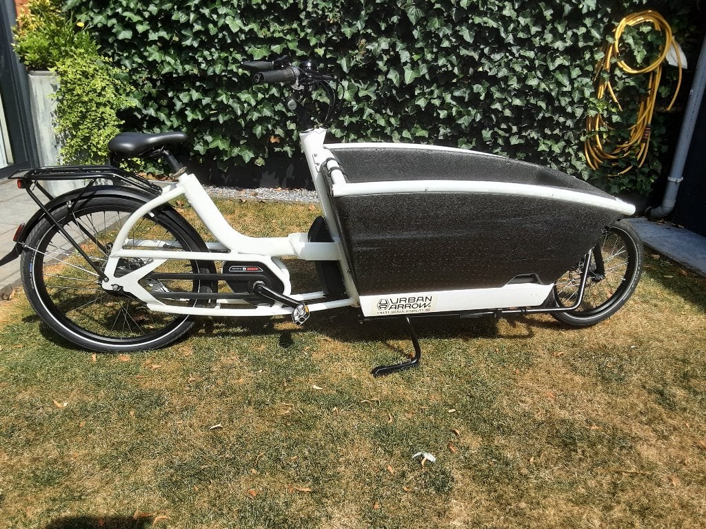 Bakfiets urban arrow, Gebruikt, 3 kinderen, Elektrisch, Schijfrem