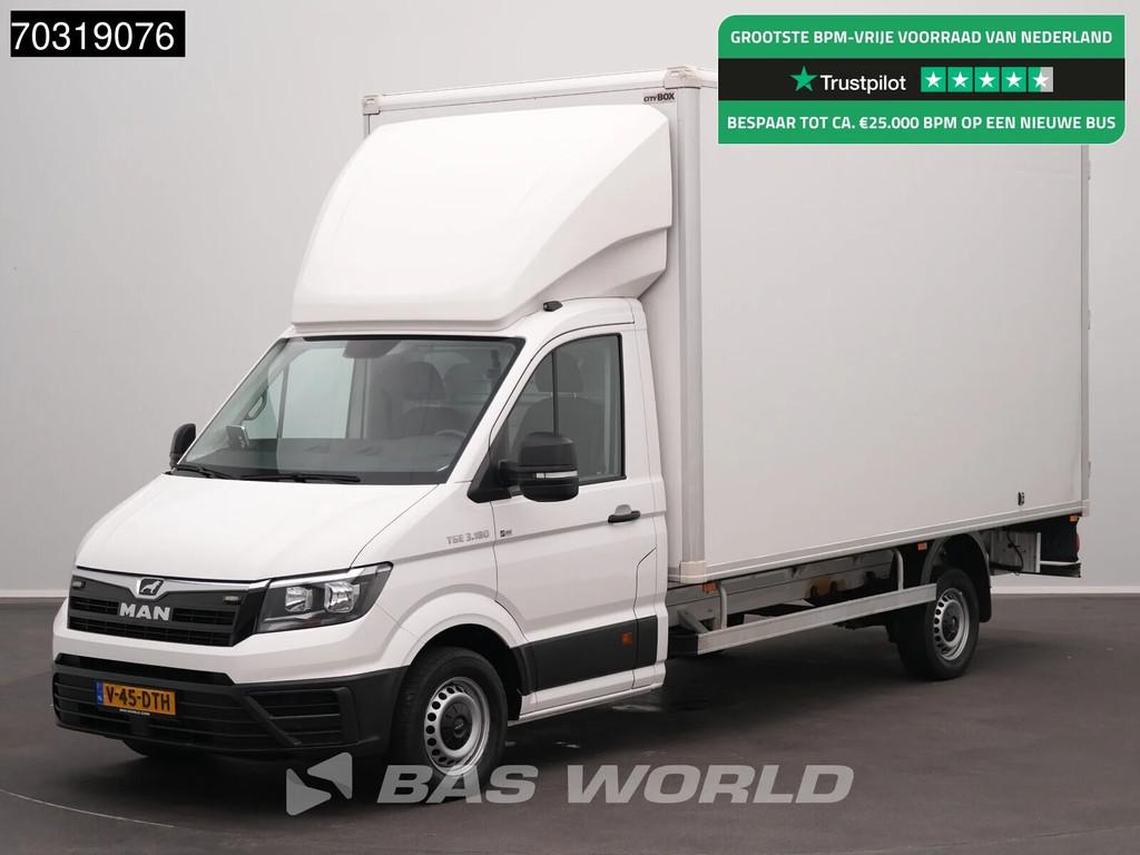 MAN TGE 3.180 245cm Hoog Automaat Achterdeuren 180PK Bakwage, Auto's, Bestelwagens en Lichte vracht, Automaat, 2549 kg, Stof, Gebruikt