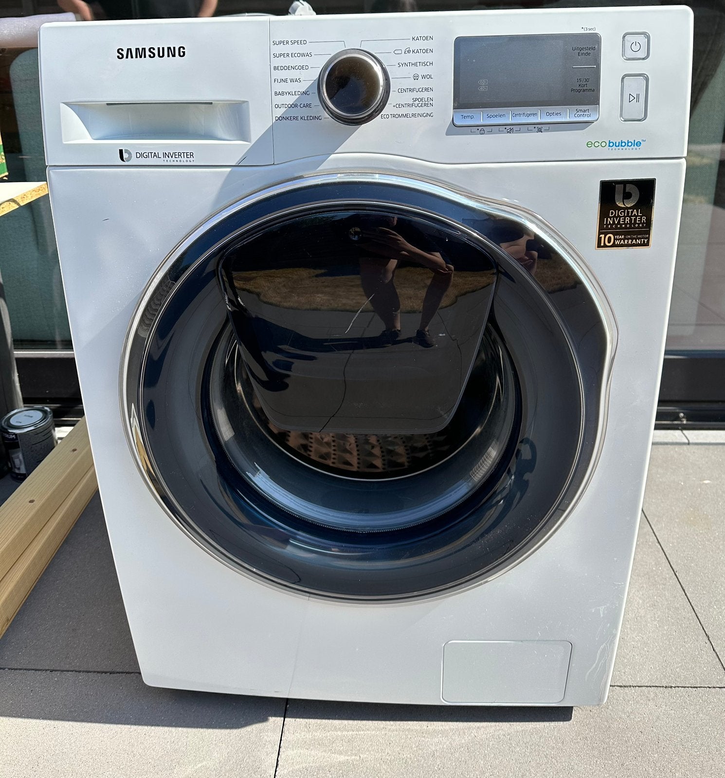 Samsung 8kg, Ophalen, Gebruikt, Voorlader, 85 tot 90 cm