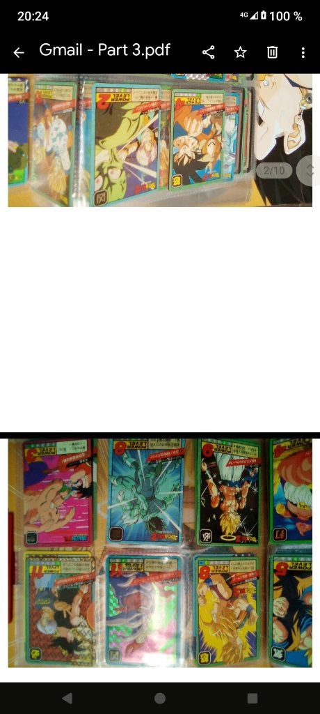 Cartes dragon ball à vendre ou à échanger, Enlèvement ou Envoi, Utilisé, Plusieurs cartes
