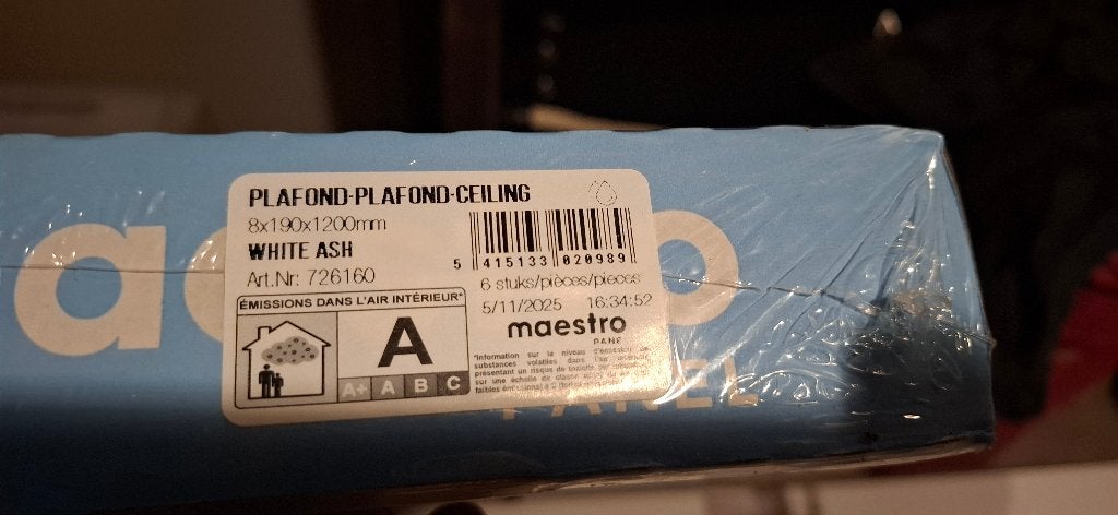 Plafondpanelen, Enlèvement, Neuf, Autres matériaux, Moins de 20 mm