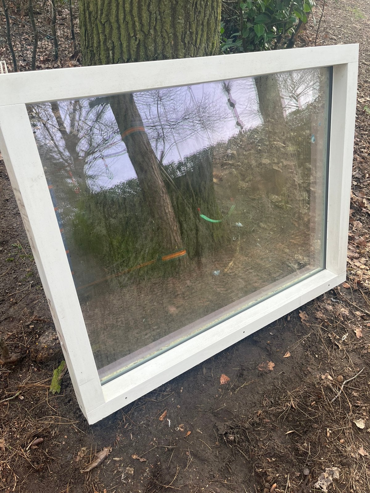 Vast raam nieuw hoogte 109cm* breedte 142cm, 75 à 150 cm, 75 à 150 cm, Enlèvement, Vitre comprise