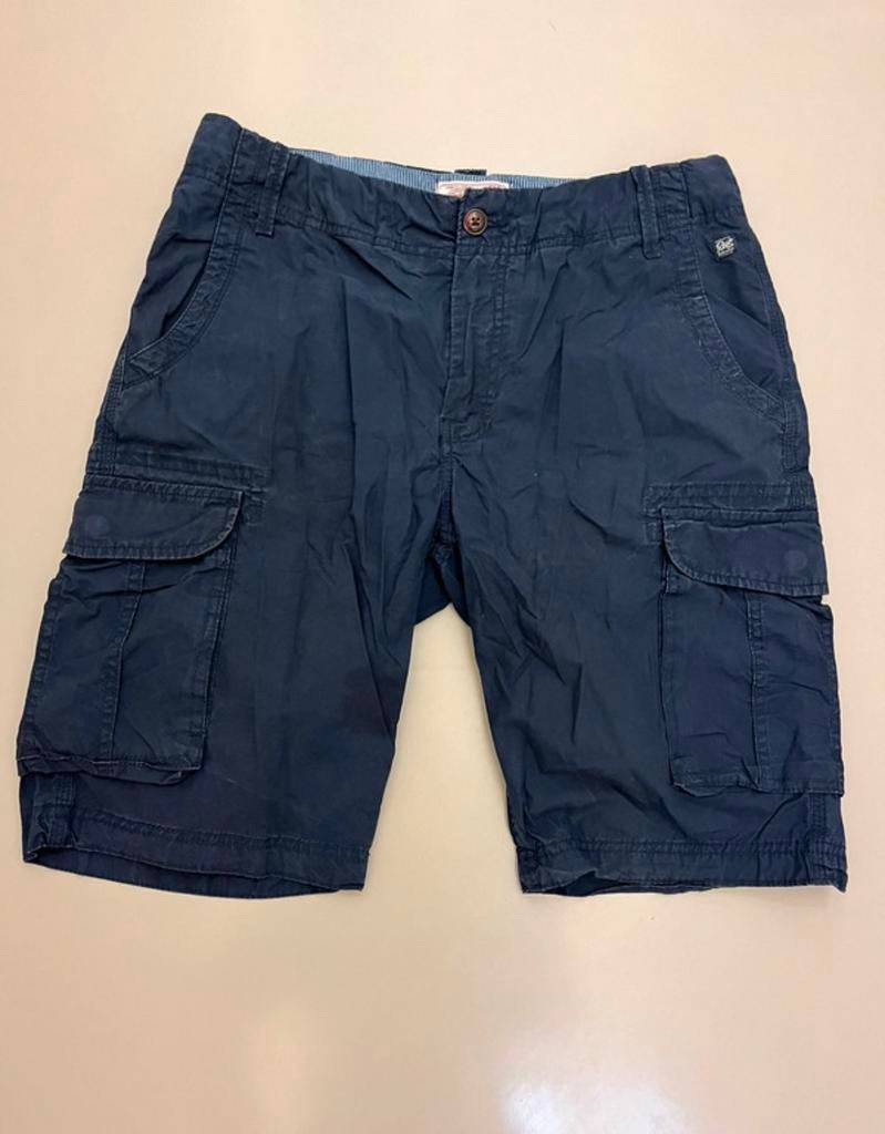 Petrol Industries cargo shorts navy blue, medium size, Ophalen of Verzenden, Zo goed als nieuw, Maat 48/50 (M), Blauw