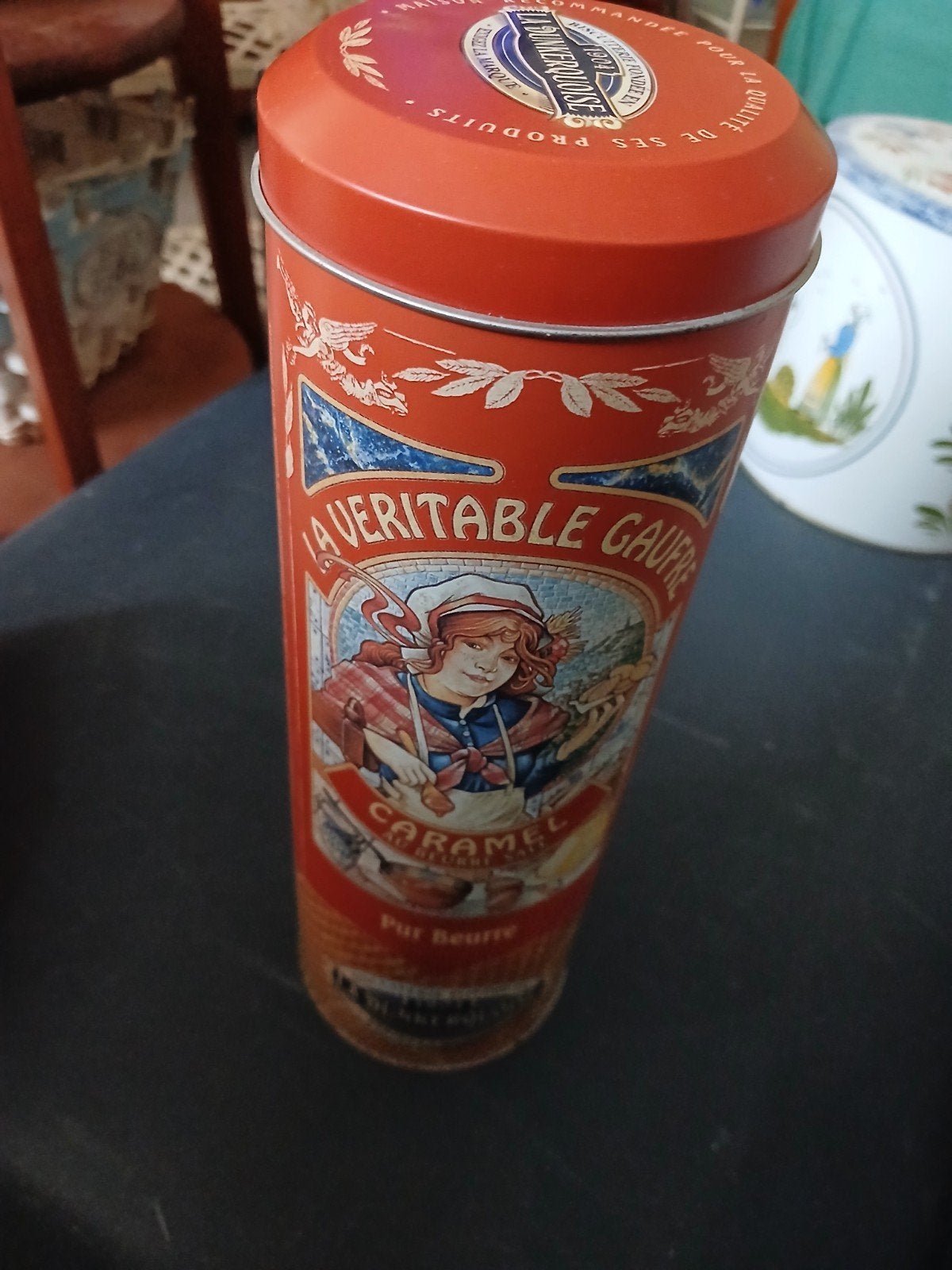 boite metal biscuits, Collections, Boîte en métal, Enlèvement, Biscuits