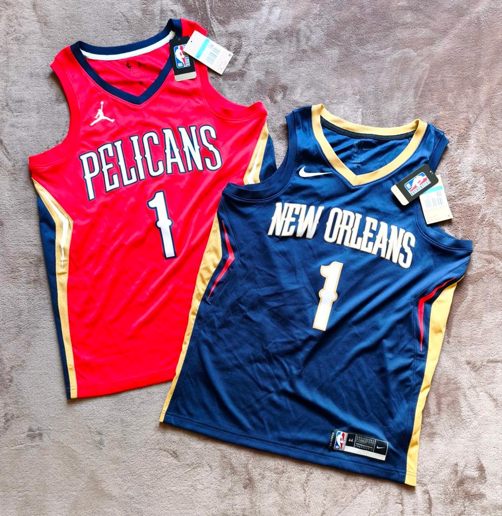 2 Maillots New Orleans Pélicans "Williamson" taille : M, Neuf, Autres couleurs, Taille 48/50 (M), Nike/Jordan