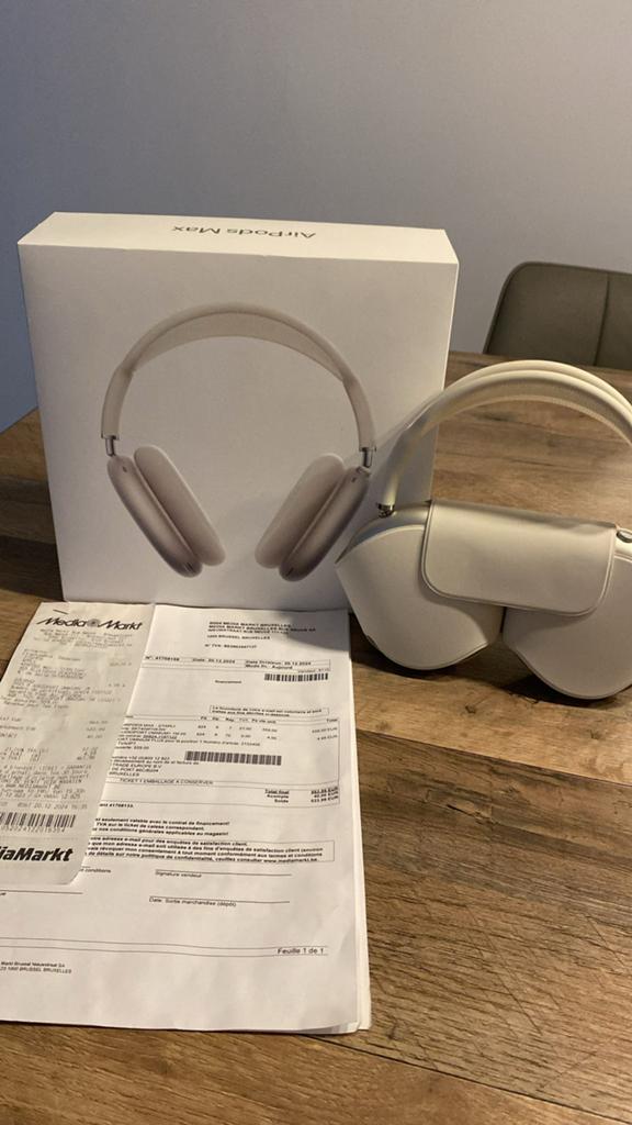Airpods Max (Usb-C) + Factuur (Ruilen mag), Audio, Tv en Foto, Zo goed als nieuw, Over oor (circumaural), Draadloos, Ophalen