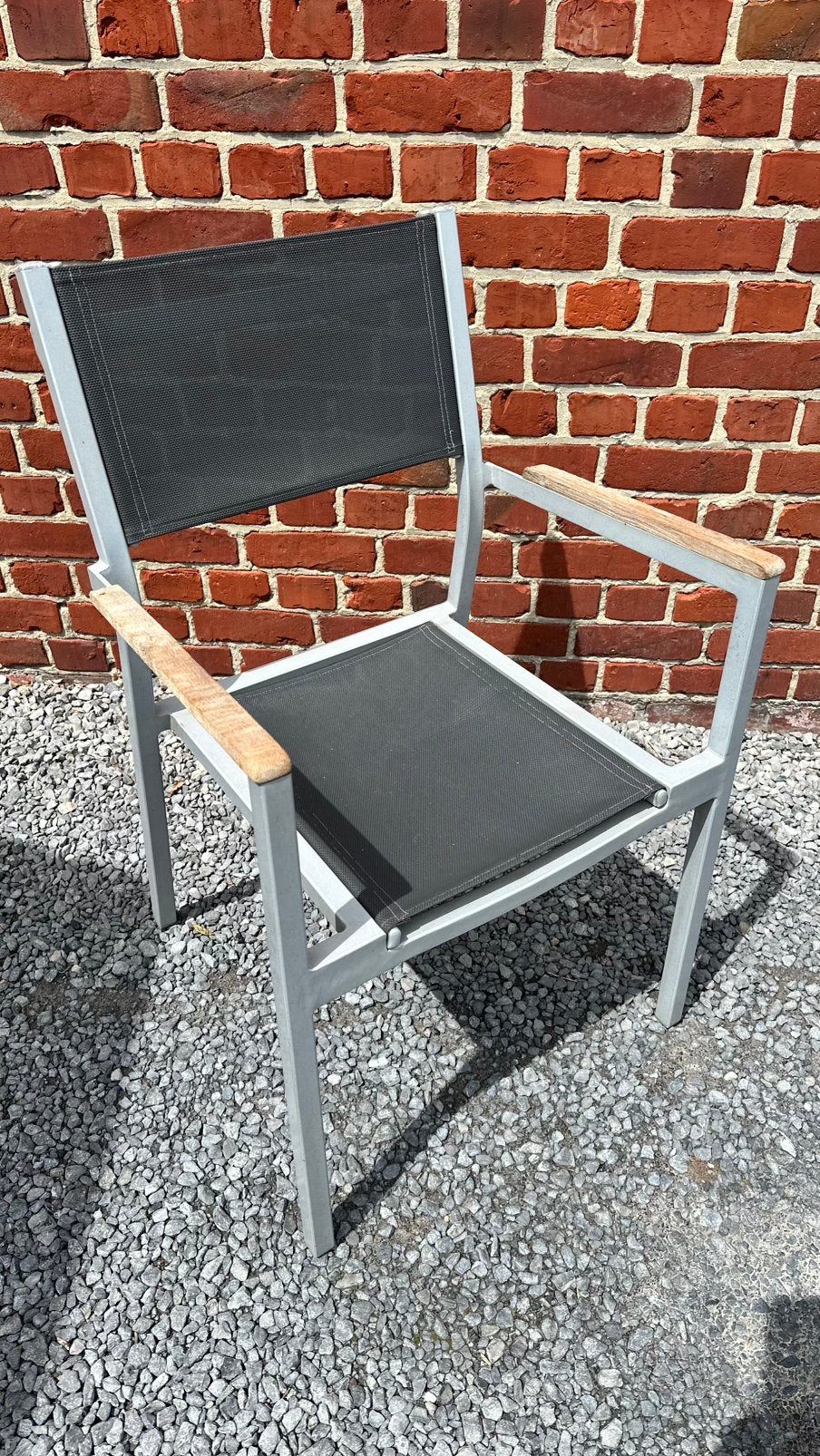 4 tuinstoelen in, Enlèvement, Comme neuf, Aluminium