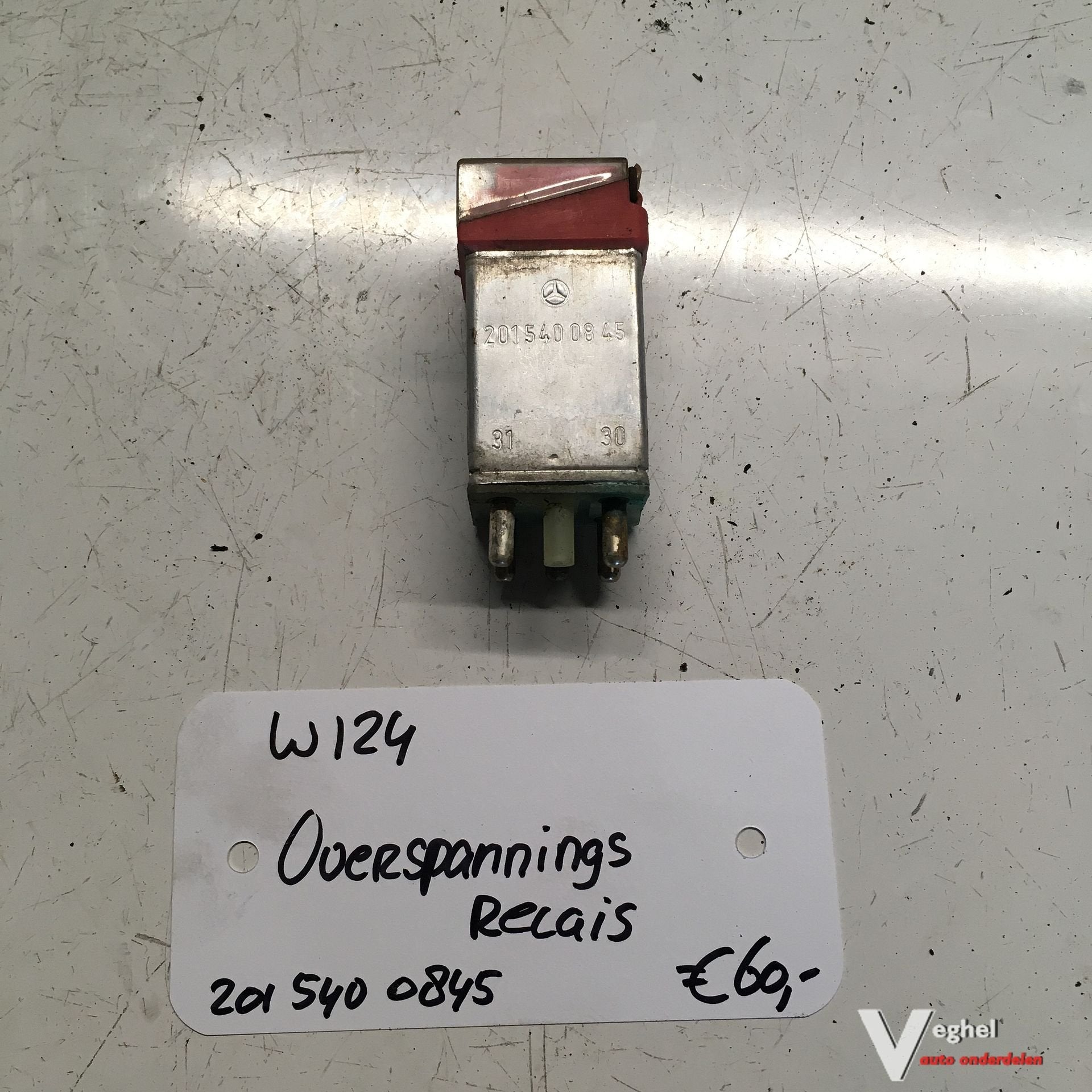 Mercedes W124 Overspanningsrelais 201 540 0845, -, Utilisé, -, -