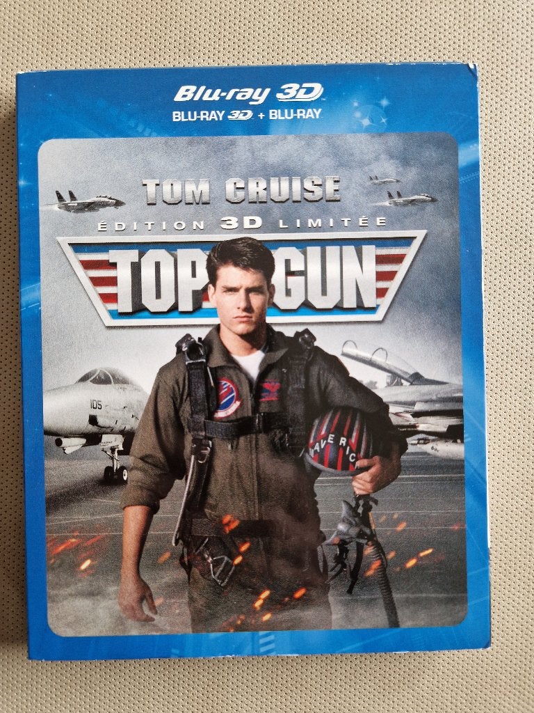 Top Gun Blu-Ray-film uit 1986 + Tom Cruise F14 3D-versie, Cd's en Dvd's, Blu-ray, Zo goed als nieuw, Actie, Blu-ray, Film, Nederlands