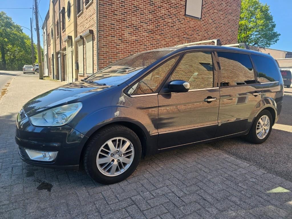 Ford Galaxy 2.0 Tdci 136pk Ghia(Bouw2009/211.000km)7-Plaat, Argent ou Gris, Achat, Entreprise, 7 places