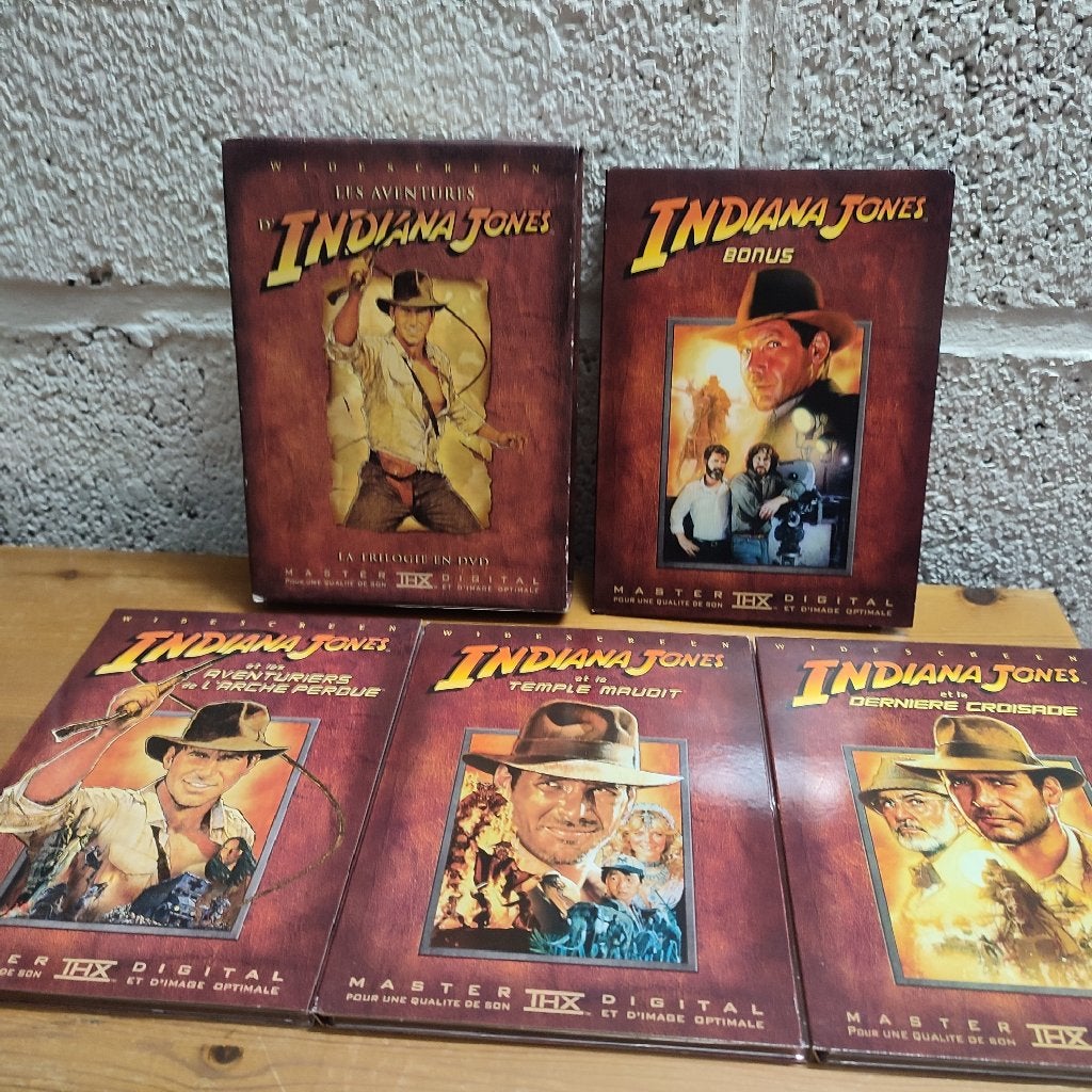 INDIANA JONES - Pack dvd Coffret + Film n4 (Spielberg), CD & DVD, DVD | Aventure, Enlèvement ou Envoi, Utilisé, Coffret