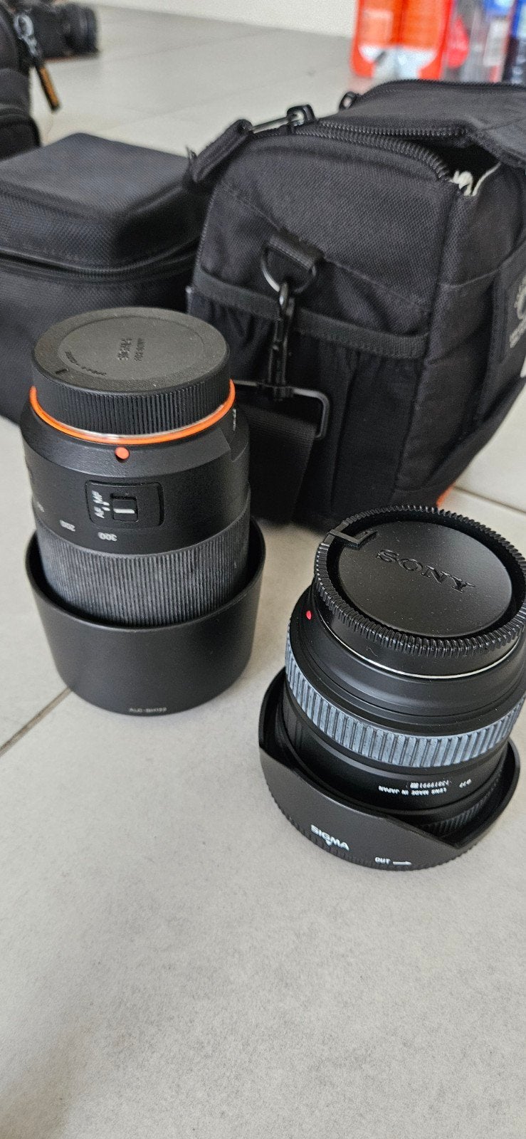 foto toestel digitaal Sony met lenzen, Ophalen of Verzenden
