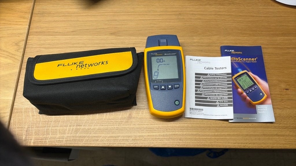 Microscanner 2-kabeltester van Fluke Networks, Ophalen of Verzenden, Zo goed als nieuw, Elektriciteit