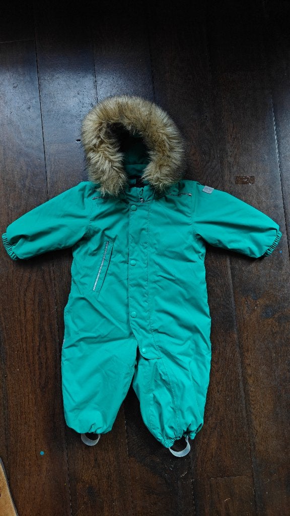 Reima toddlers' winter snowsuit (size 80) green, Kinderen en Baby's, Babykleding | Maat 80, Ophalen of Verzenden, Zo goed als nieuw