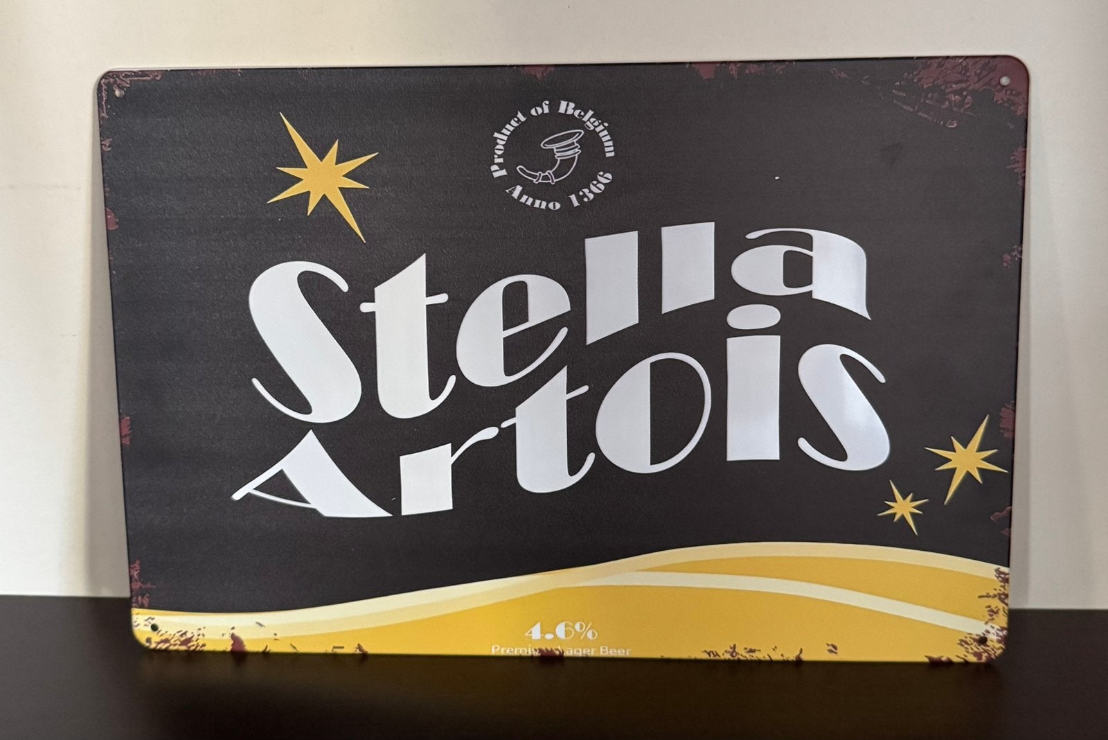 Metalen reclamebord Stella Artois, Verzamelen, Ophalen of Verzenden, Nieuw, Reclamebord, Plaat of Schild, Stella Artois