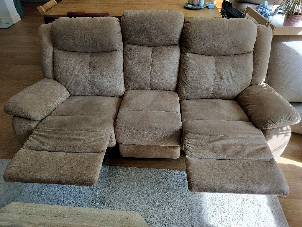 Elektrische Relax Zetel Driezit met batterij, Trois personnes, 200 à 250 cm, Banc droit, Comme neuf