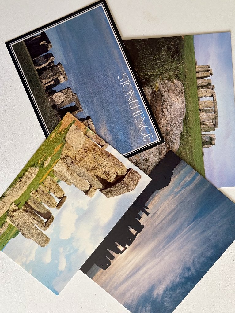 4 vintage postkaarten Stonehenge – Engeland, Envoi, 1960 à 1980, Non affranchie, Angleterre