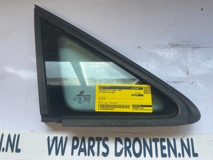 Vitre triangulaire avant gauche d'un Volkswagen Caddy, Volkswagen, -, 3 mois de garantie, Utilisé