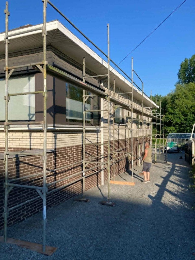 Stelling/steiger, Bricolage & Construction, Échafaudages, Enlèvement, Utilisé, Échafaudage de façade