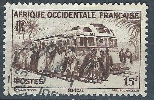 FRANSE WEST-AFRIKA, Ophalen of Verzenden, Overige landen, Gestempeld