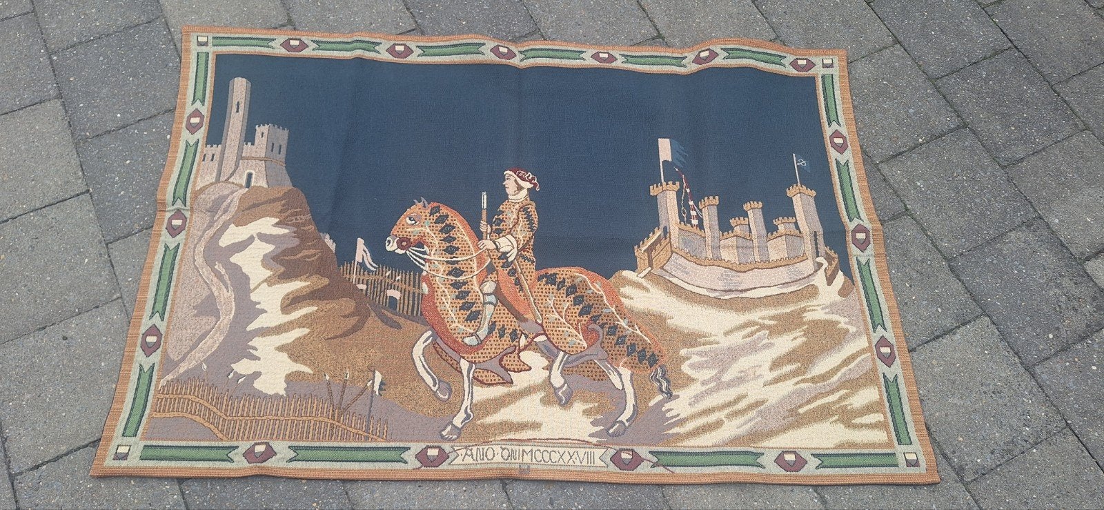 wandtapijt 'Ridder van Siena' 106x69cm, Ophalen