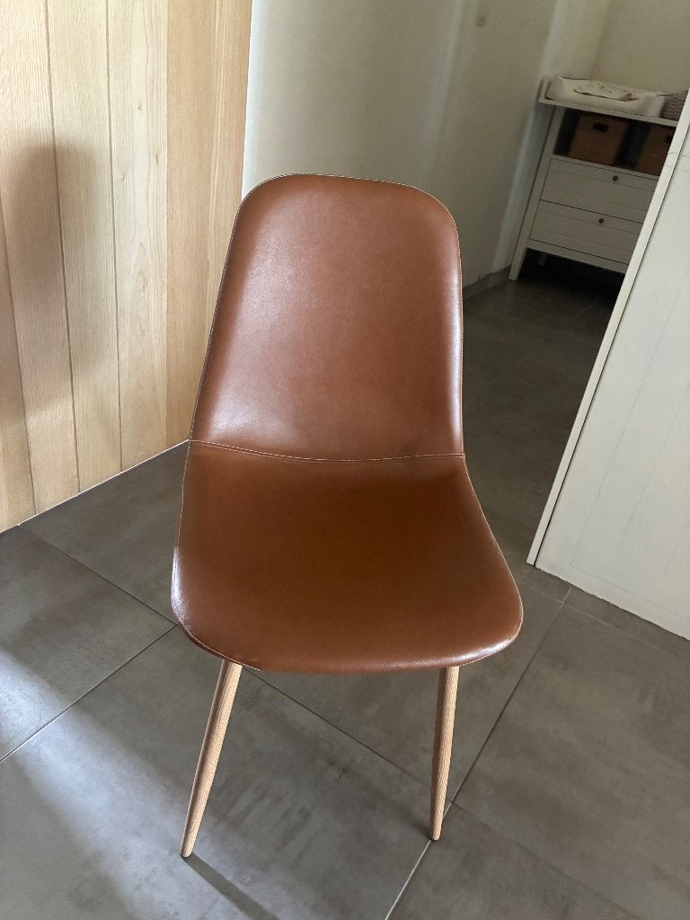 6 stoelen, Huis en Inrichting, Stoelen, Ophalen, Zo goed als nieuw, Bruin, Vijf, Zes of meer stoelen