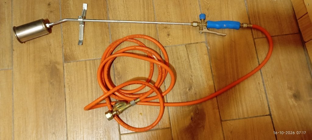 onkruidbrander met drukregelaar - dakbrander, Ophalen, Zo goed als nieuw