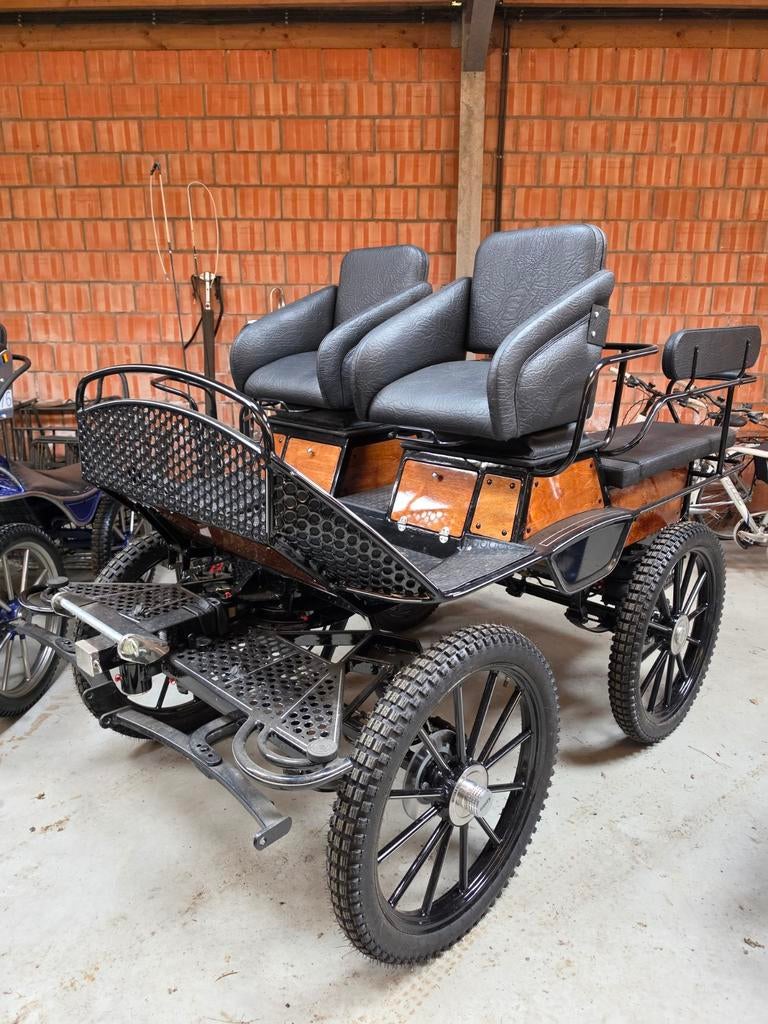 Doorkoopkoets luxe uitvoering, Dieren en Toebehoren, Zo goed als nieuw, Wagonette, Paard