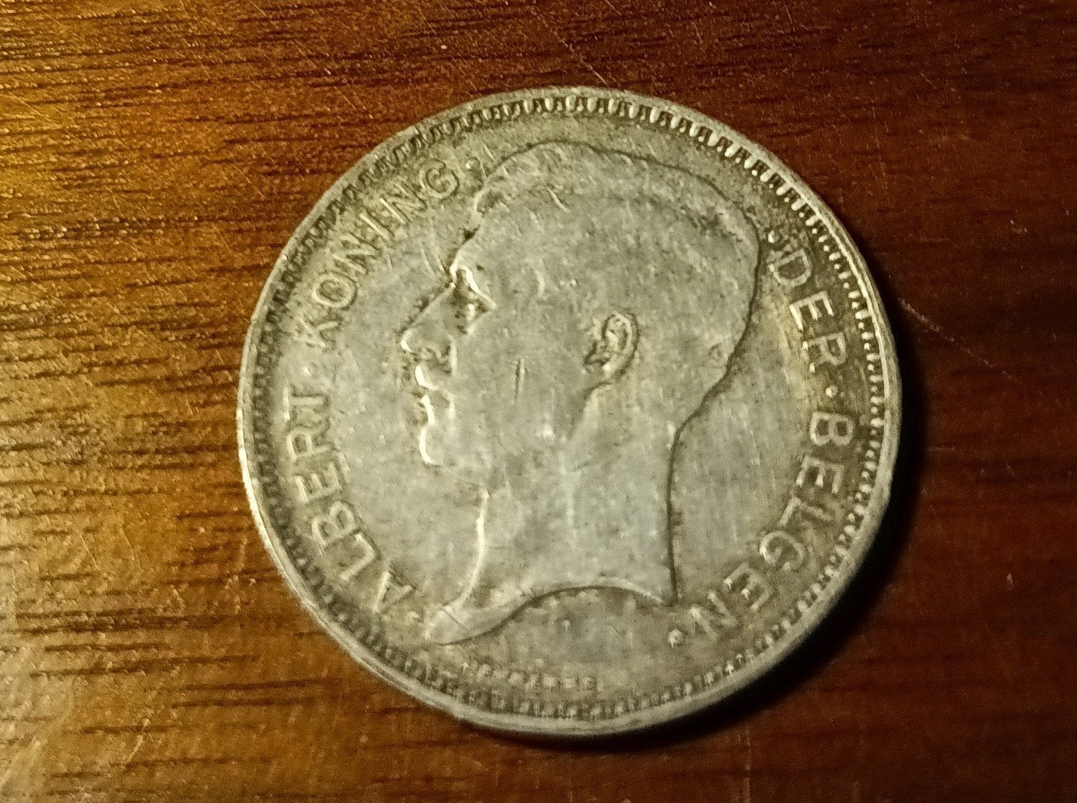 20 Frank Albert I 1934, Ophalen of Verzenden, Zilver, Zilver
