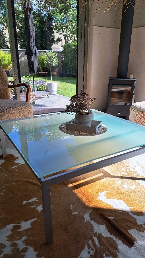 Mooie design salontafel, Ophalen, Vierkant, Minder dan 50 cm, 100 tot 150 cm