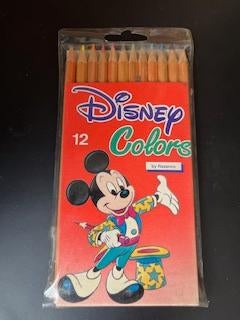 Vintage Mickey Mouse Disney Colors, Ophalen of Verzenden, Mickey Mouse, Nieuw, Pen, Potlood of Stift