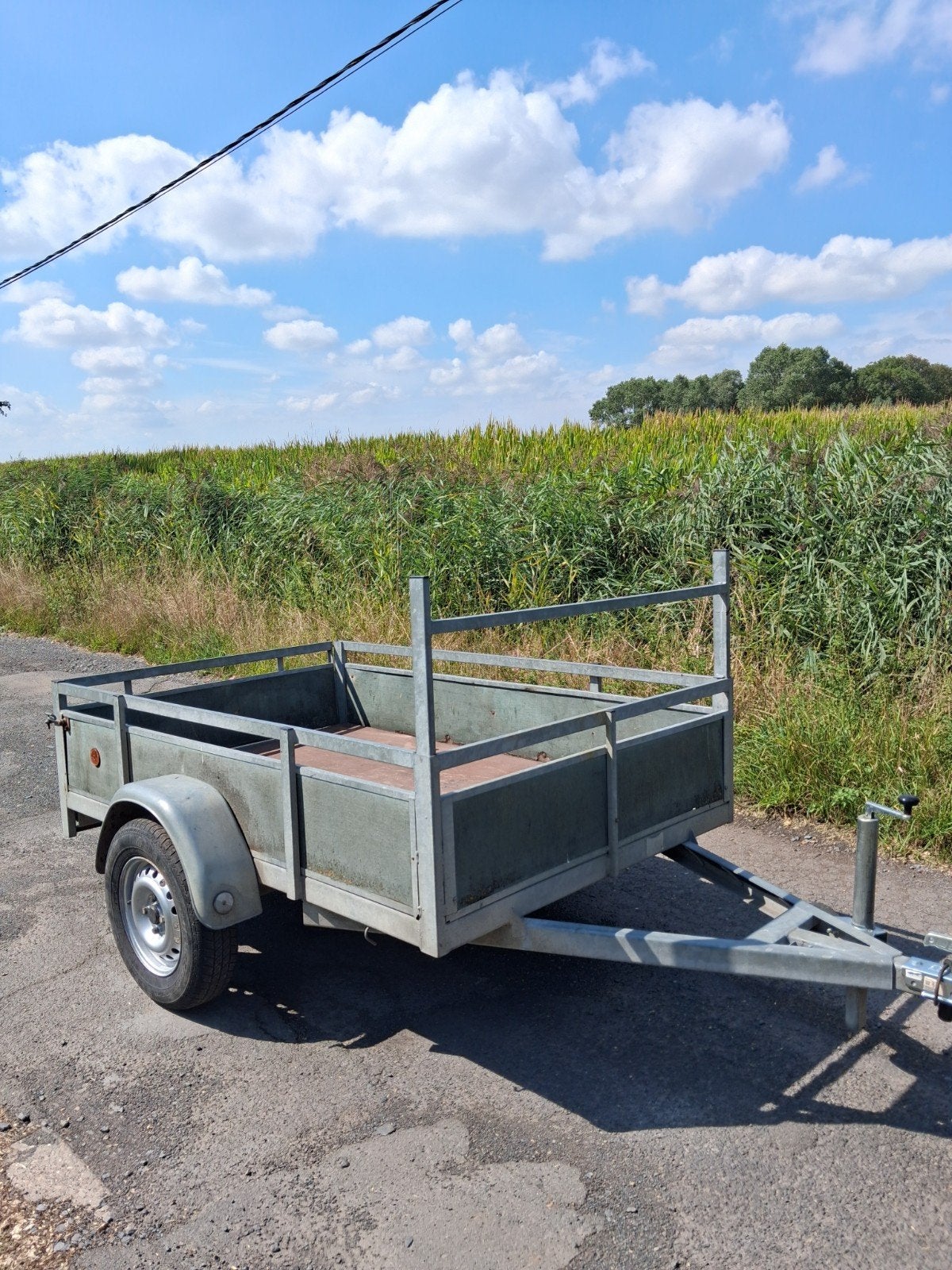 Aanhangwagen enkelas 750kg 2m x 1m30, Ophalen