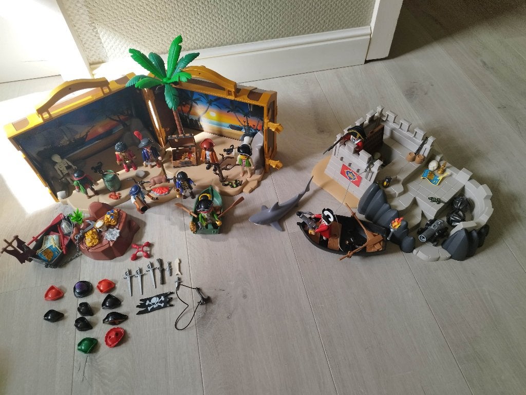 Playmobil Piraten/Britten lot, Pirates, Enlèvement ou Envoi, Utilisé, Figurines