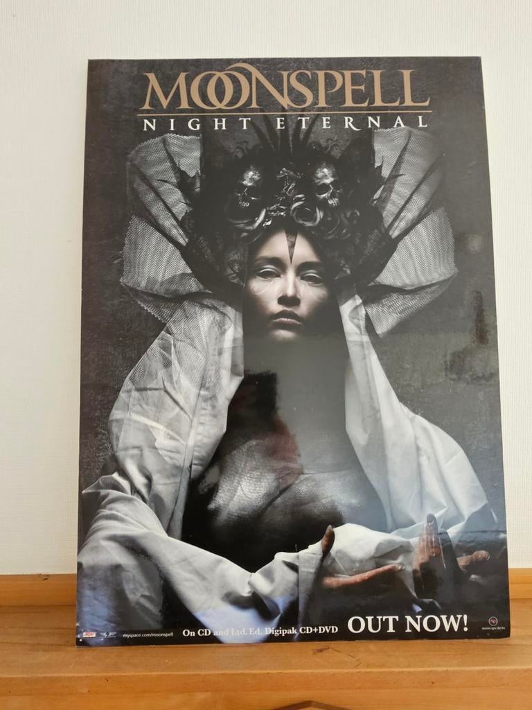 affiche promotionnelle originale Moonspell pour l'album « Ni, Enlèvement ou Envoi