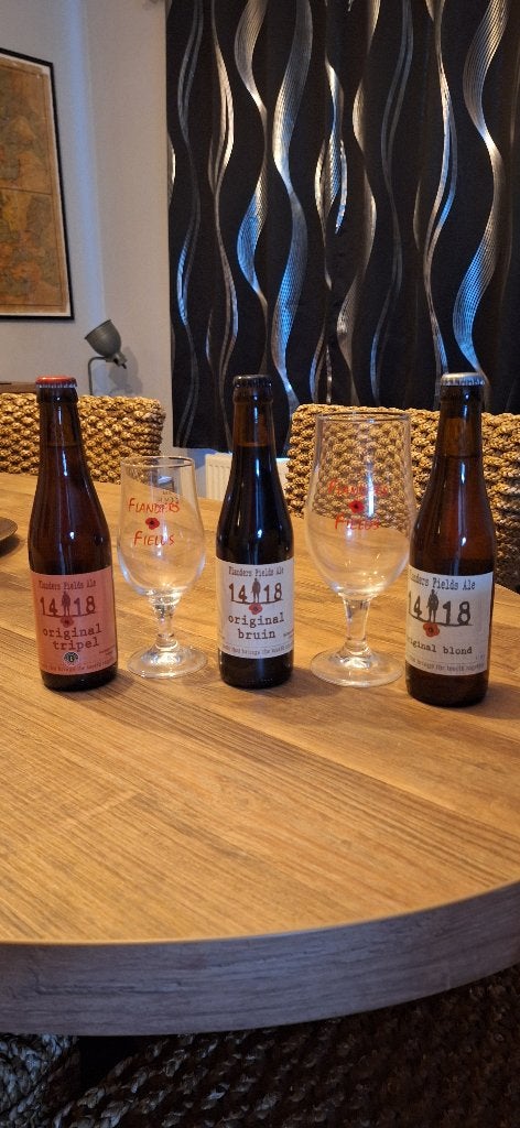 Set de verres à bière Flanders Fields, Enlèvement, Neuf, Bouteille(s), Autres marques