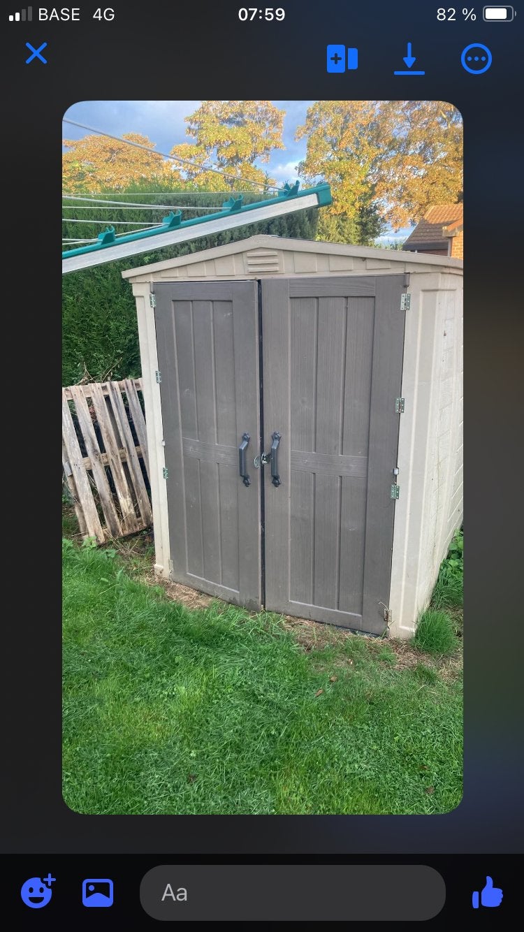 Abri de jardin plastique, Jardin & Terrasse, Enlèvement, Comme neuf, Abri de jardin