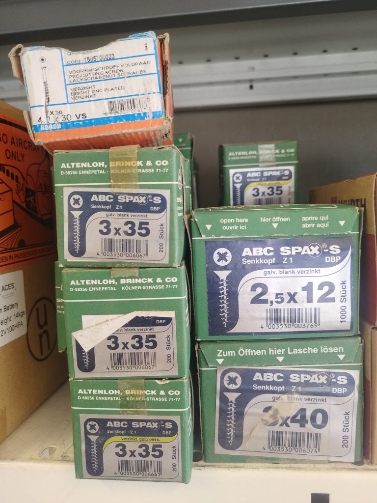 Vis à bois SPAX - vis à bois - 200 boîtes - NOUVEAU !, Bricolage & Construction, Quincaillerie & Fixations, Vis, Geen idee, Info@timshop.be