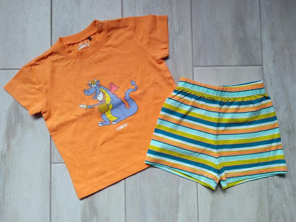 ★ M68 - Nieuwe Woody Pyjama zomer thema draak, Neuf, Garçon, Enlèvement ou Envoi, Vêtements de nuit ou Sous-vêtements