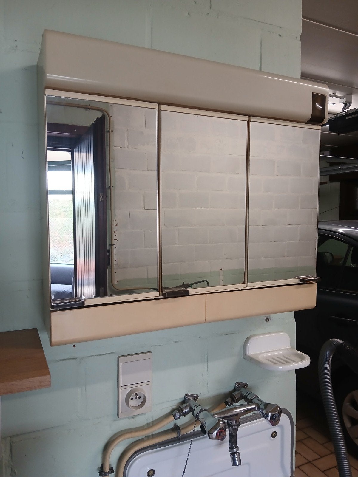 Spiegelkastje met verlichting, Huis en Inrichting, Woonaccessoires | Spiegels, Ophalen