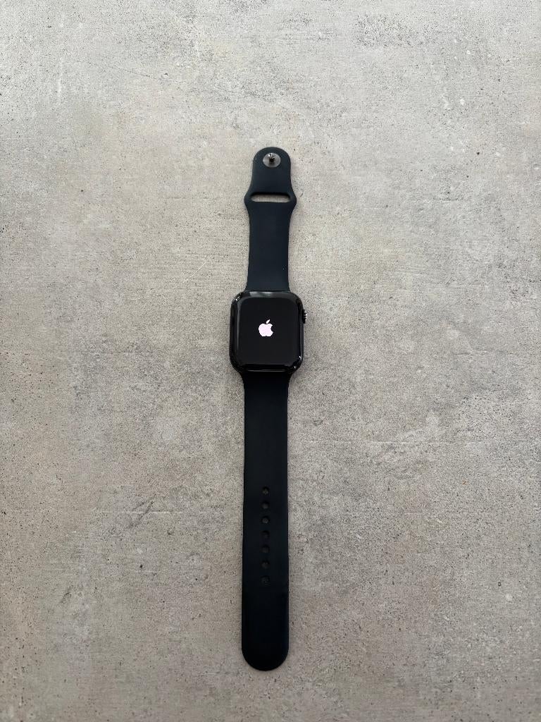 Apple Watch Series 9 45mm GPS - Aluminium - Perfecte staat, Handtassen en Accessoires, Smartwatches, Zwart, IOS, Ophalen of Verzenden