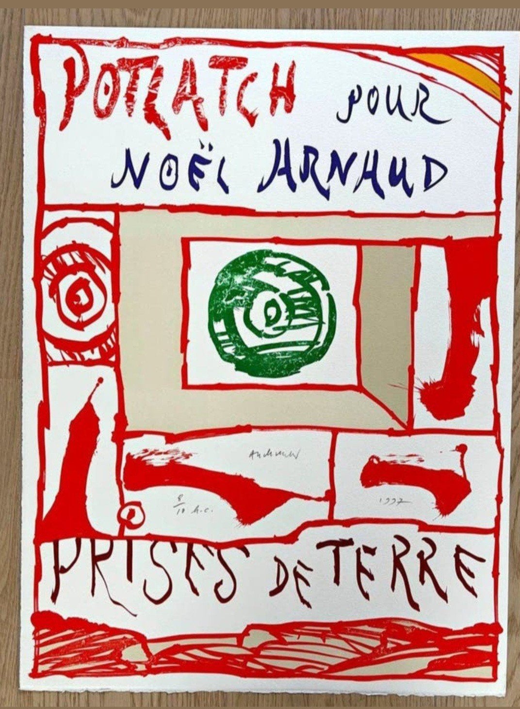 Pierre alechinsky, Antiek en Kunst, Genummerd, Ophalen