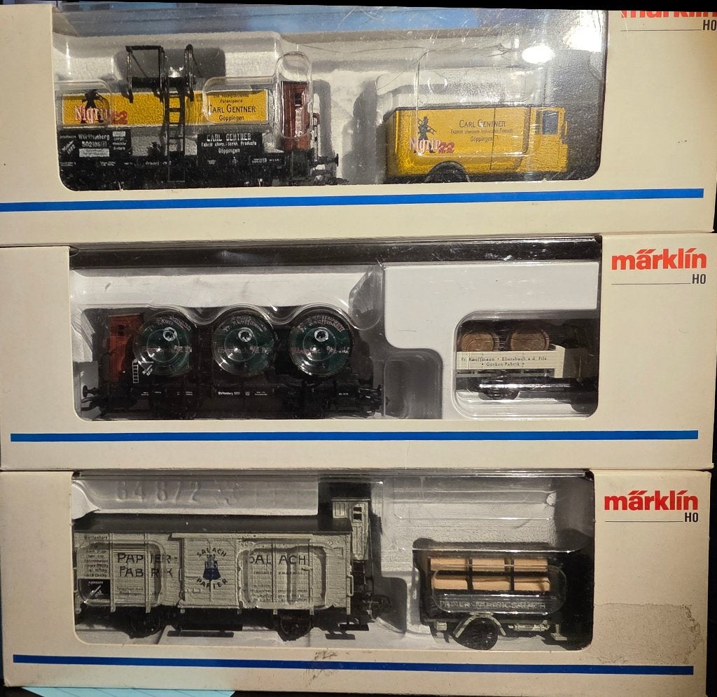 3562. Lot de 3 wagons-musée H0 Märklin., Enlèvement ou Envoi, Comme neuf, Wagon, Märklin