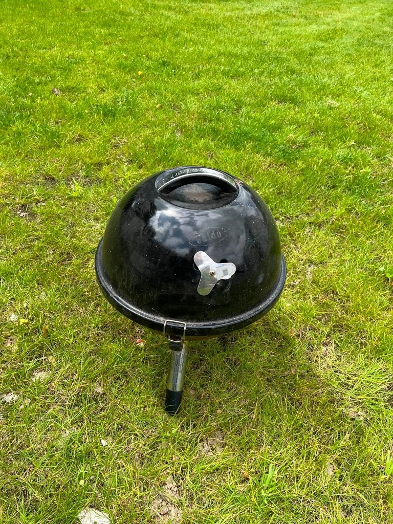Mini BBQ voor op camping of op terras, Enlèvement, Utilisé, Zie foto