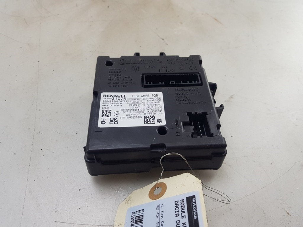 MODULE KEYLESS VEHICLE Dacia Duster (SR) (|285903107R|), Dacia, Gebruikt, Continental AG, Continental-Plaza 1
30175  Hannover, DE